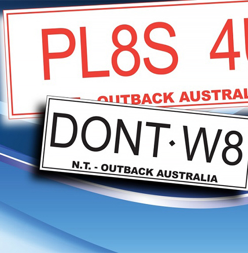 Order personalized number plates online